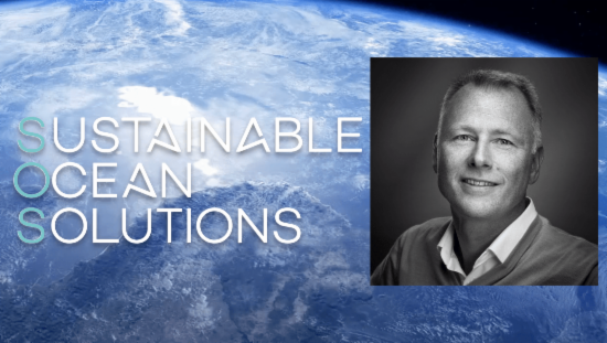 Picture shows Johan Oddvar Odfjell and the text Sustainable Ocean Solutions